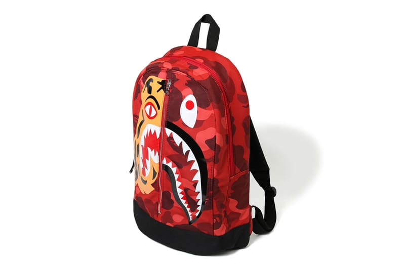 red bape bookbag