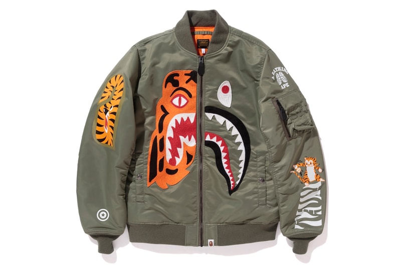 BAPE 2017 Fall Winter Tiger Shark Collection November 11 Release Date Info Red Black Camouflage Camo Zipper Print