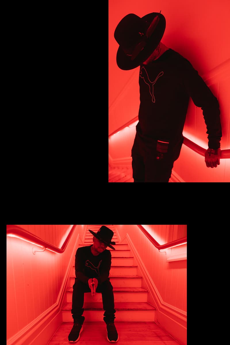 Black Scale Puma 2017 Fall Winter Collaboration Capsule Collection Disc Blaze Platform Court Tsugi Blaze 2017 November 7 Drop Release Info Date Sneaker Logo Branding Shirt Jacket