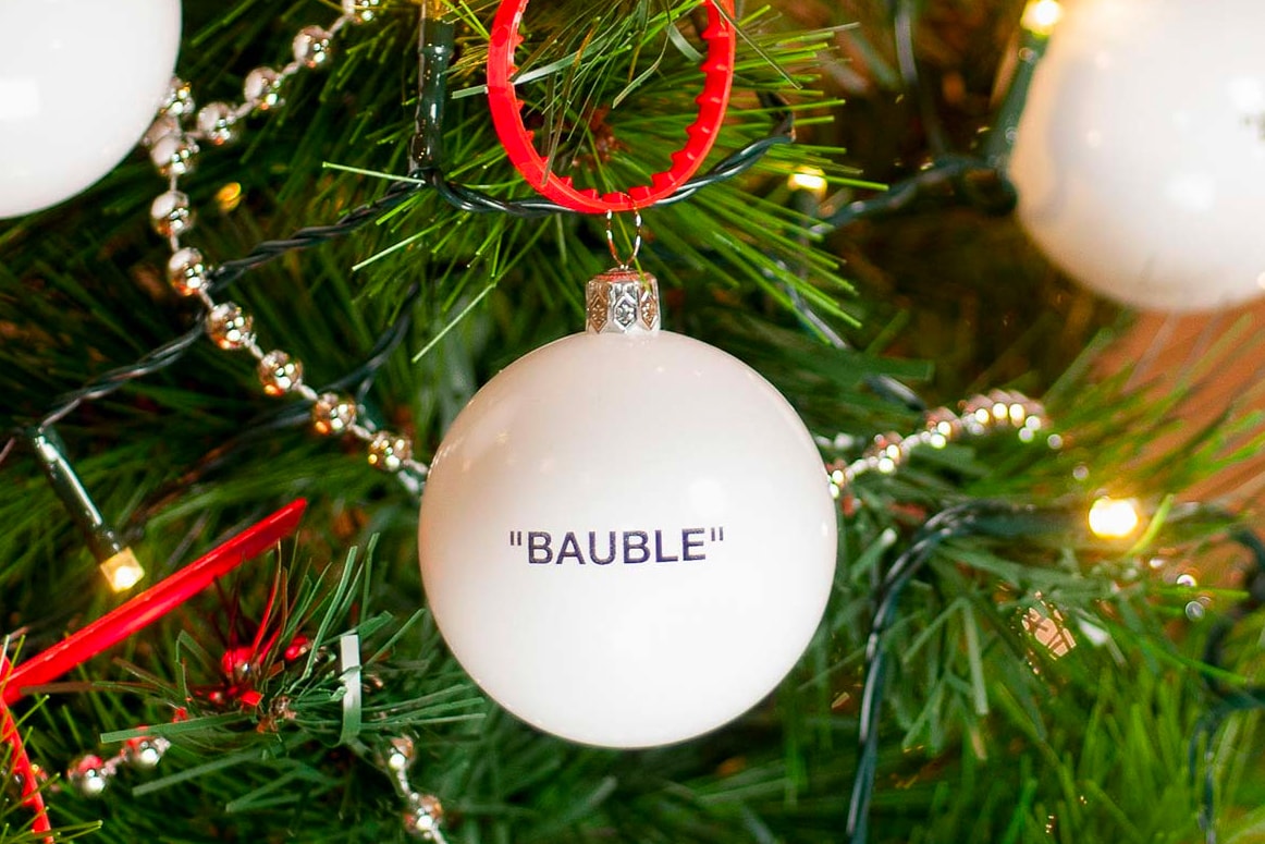 Bootleg Baubles Holiday Decorations Off White IKEA FRAKTA Bag