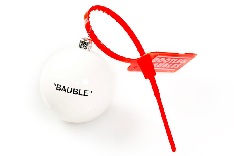 Bootleg Baubles Holiday Decorations Off White IKEA FRAKTA Bag