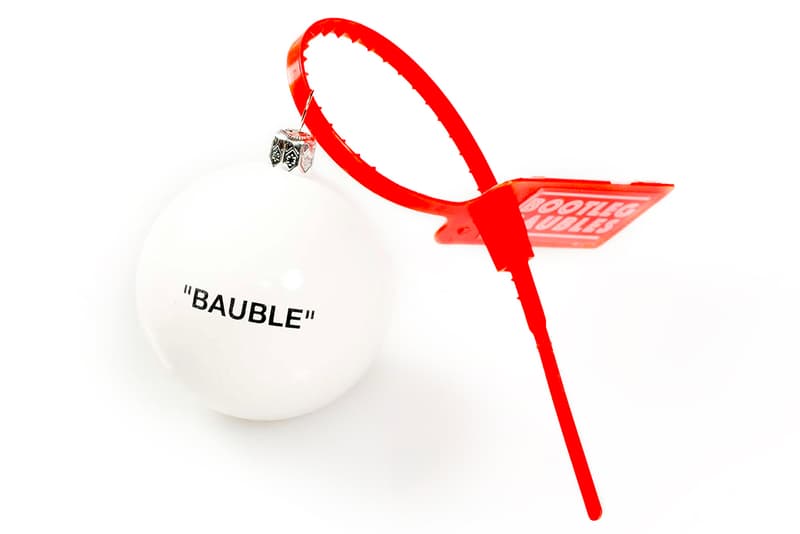 Bootleg Baubles Holiday Decorations Off White IKEA FRAKTA Bag