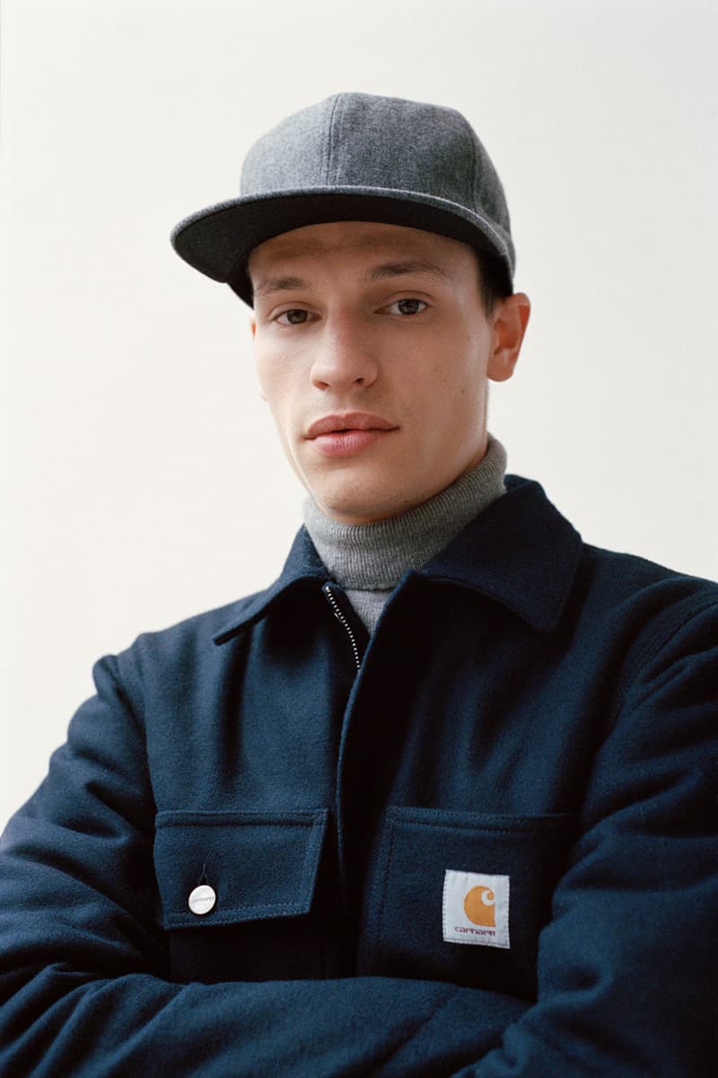 Carhartt WIP 2017 Fall/Winter 2017 Collection Lookbook Outerwear pants camo knit cap branding logo beanie wool fur sukajan souvenir jacket