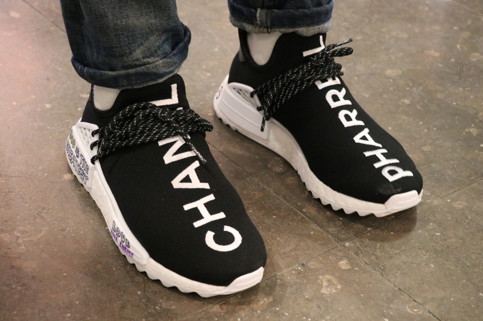 Chanel x adidas Originals Hu NMD On-Feet Look | Hypebeast