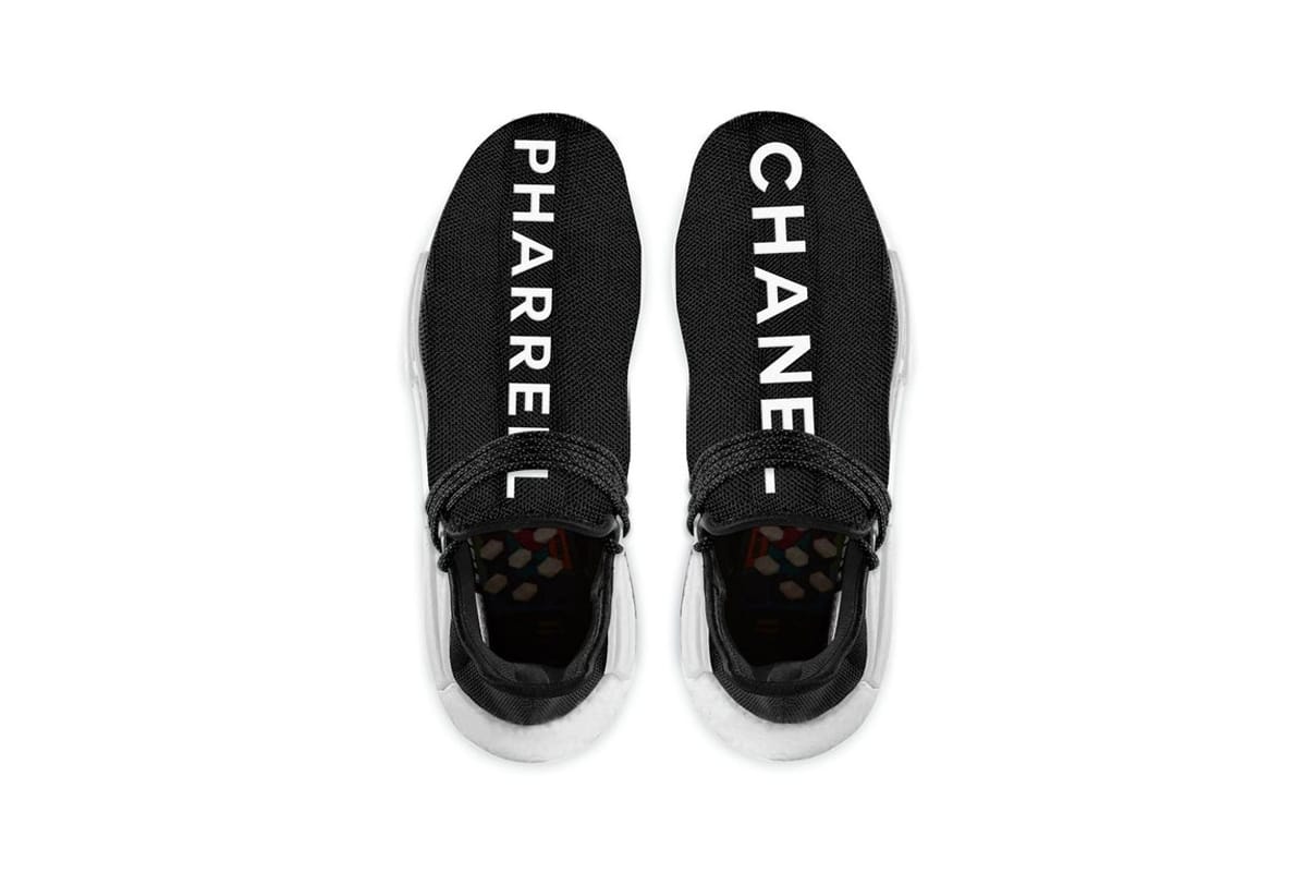 chanel pharrell shoes white