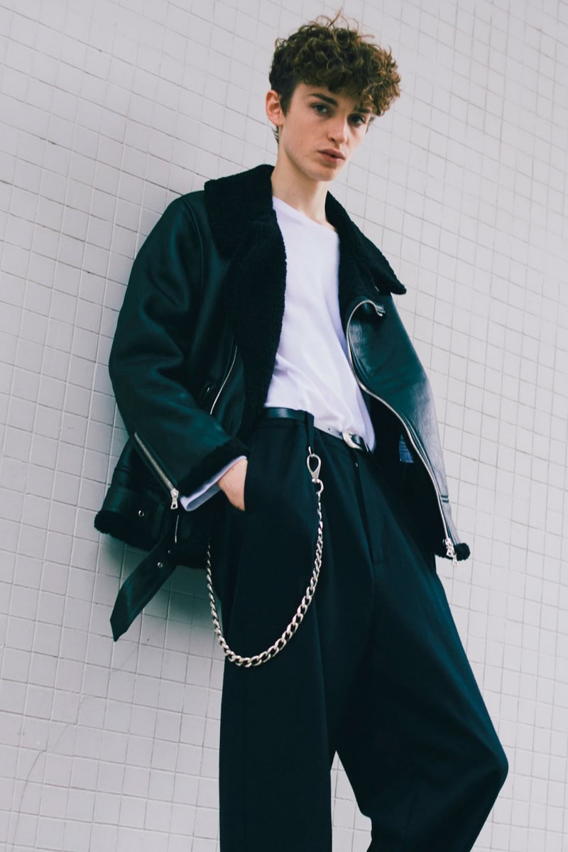 clothsurgeon monkey time 2017 Fall Winter Collection Bomber Jacket collaboration shearling leather sheepskin plaid fleece london japan