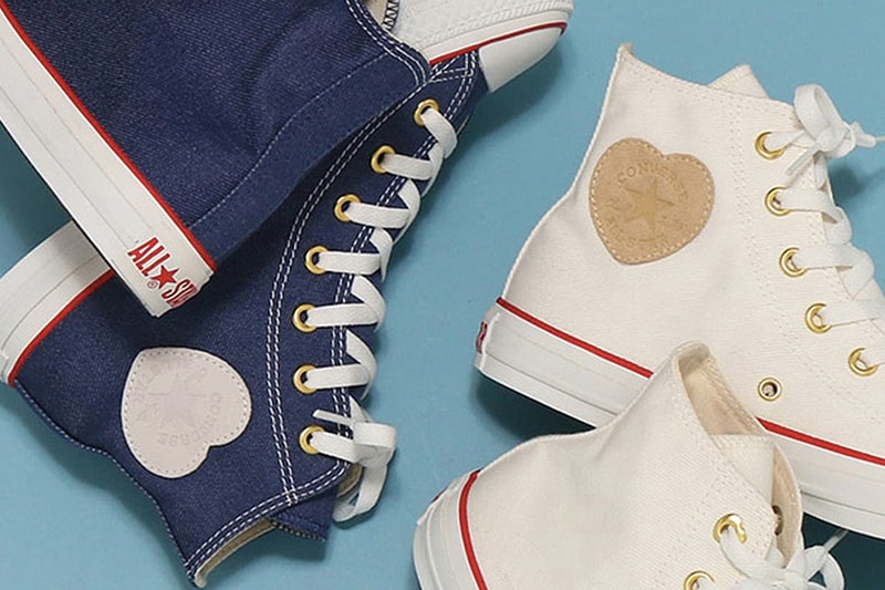 Converse Chuck Taylor All Star Hi Heart Logo Patches Blue White