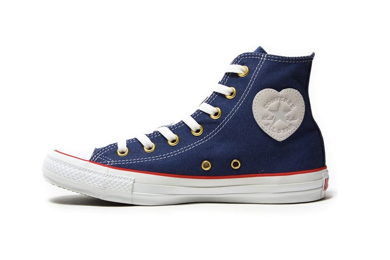 Converse Chuck Taylor All Star Hi Heart Logo Patches Blue White