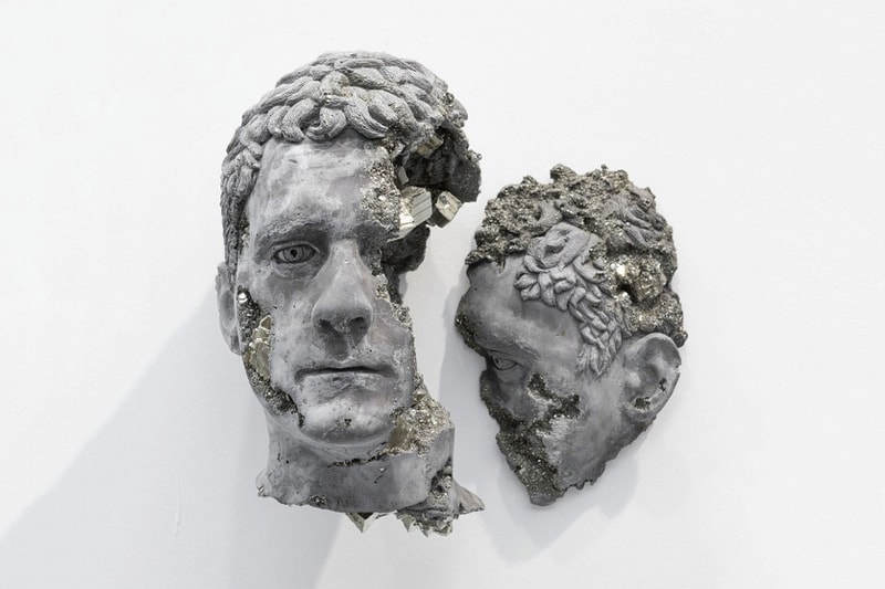 Daniel Arsham Marcus Aurelius Bust Sculpture Volcanic Ash Crystal Future Relic Instagram