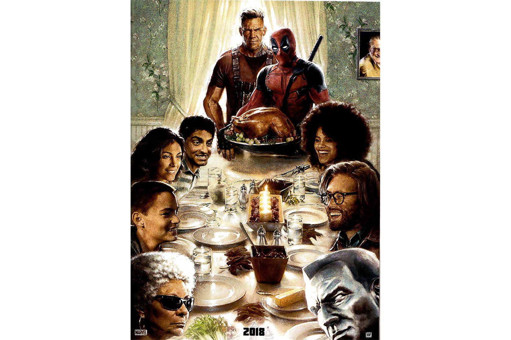 Deadpool 2 Thanksgiving Poster Holiday 2018 Movies Marvel X Men Cable Colossus