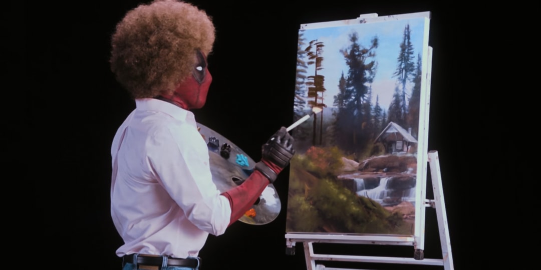 deadpool bob ross t shirt