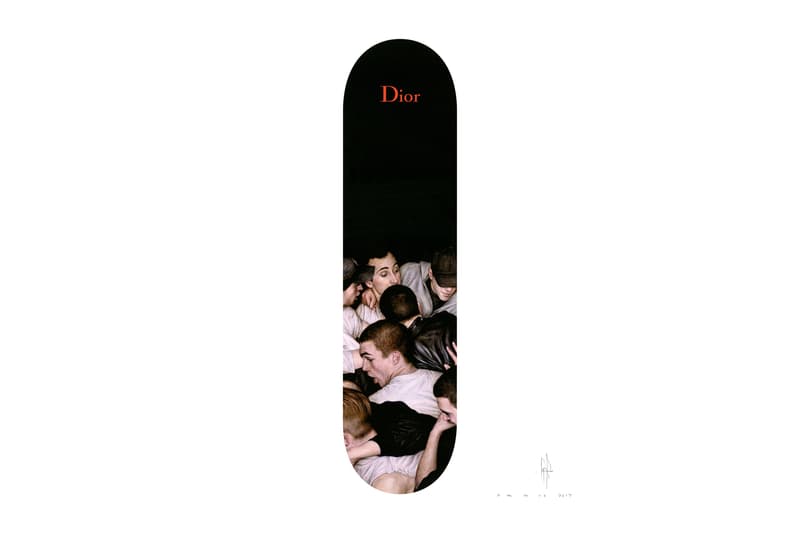 Dior Homme Dan Witz Print Art Artwork Skate Deck The Garage Amsterdam 2017 Fall Winter Collaboration