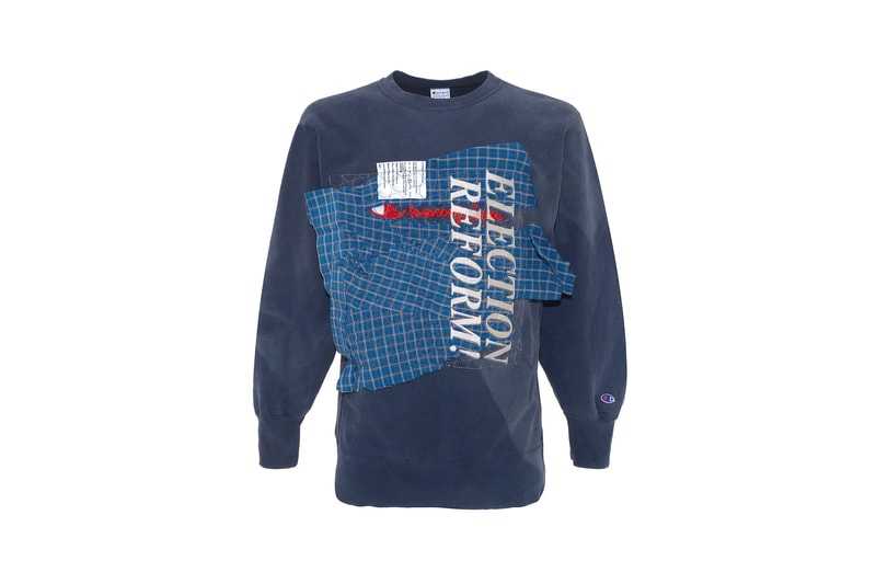 Brendan Fowler Election Reform! Embroidered Sweatshirts Champion Thrift