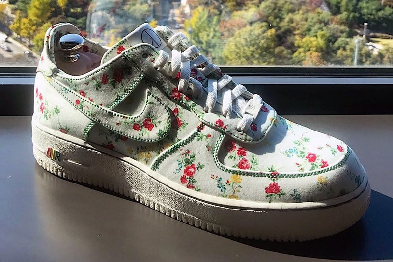 G DRAGON Nike Air Force 1 Low Flower Road Fakesickness KB Lee Custom Sneakers Shoes Footwear