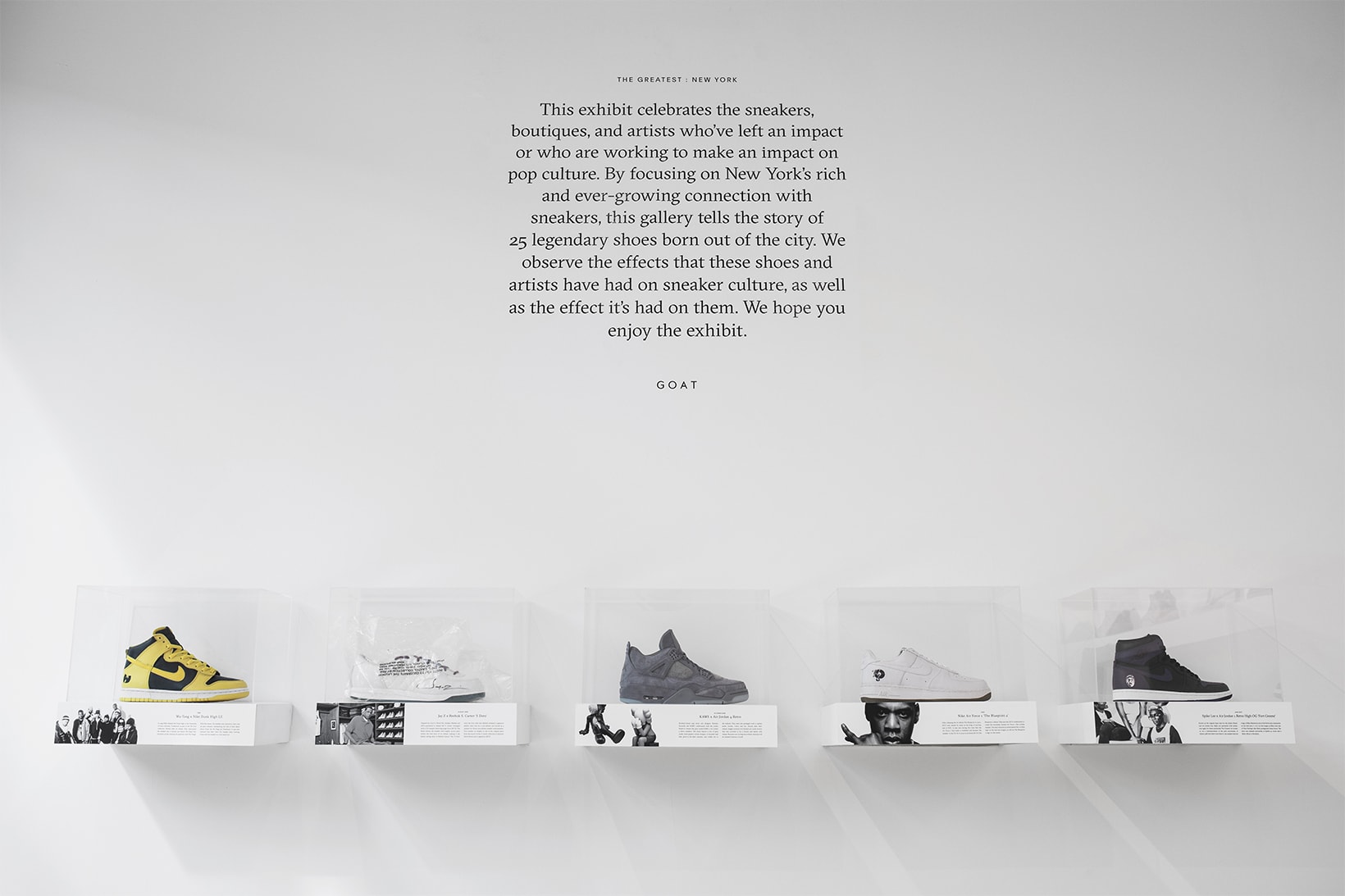 GOAT New York-Themed Sneaker Exhibit Pop-Up | Hypebeast