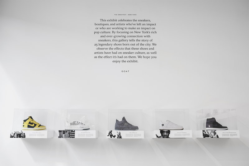 GOAT New York Themed Sneaker Exhibit Pop Up Culver City Supreme Staple Nike Collaboration Shoe Drop The Greatest