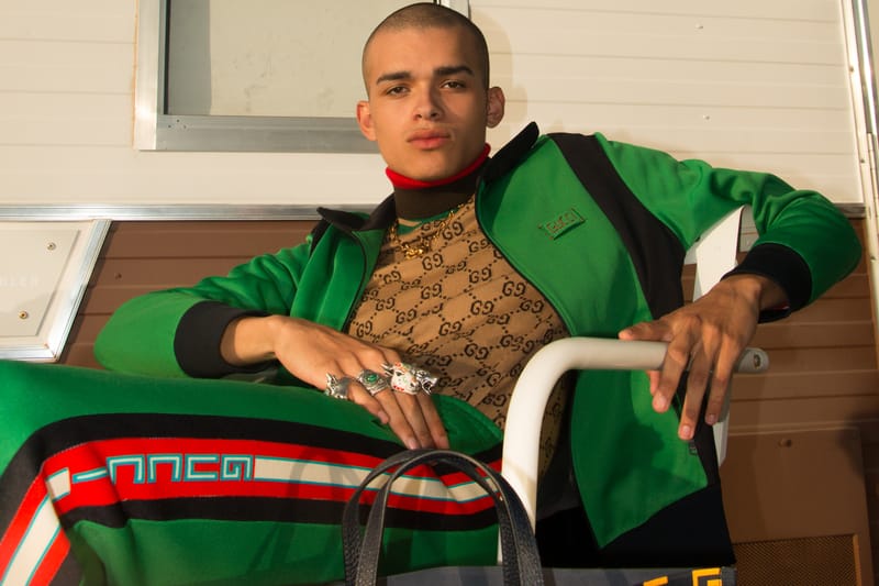 Gucci Reimagines Vibrant Track Suits and Leather Waist Bags in Its Cruise 2018 Collection