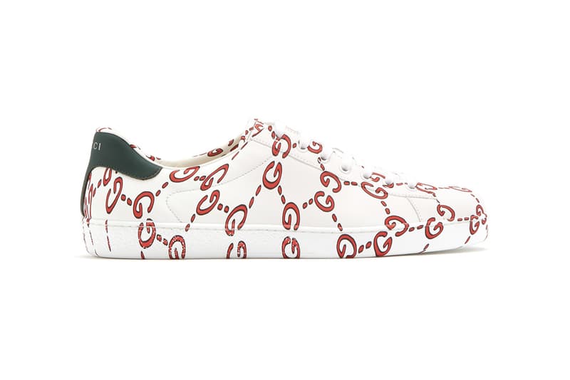 Gucci New Ace GG Low Top Leather Trainers White Red Monogram 2017 November Release Date Info Sneakers Shoes Footwear