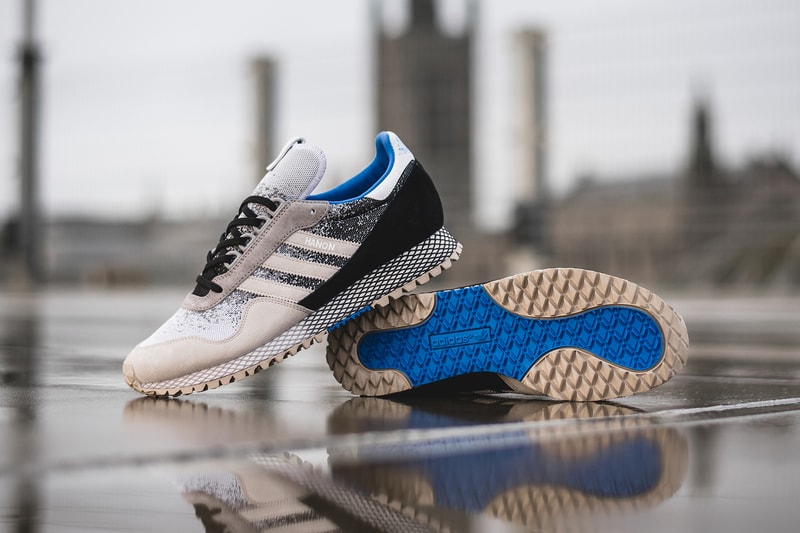 Hanon adidas Originals New York Dark Storm Collaboration 2017 December 2 9 Release Date Info Sneakers Shoes Footwear Weather Dellinger Fade Pattern Scotland Sky Seasonal Retro Limited Drop Exclusive