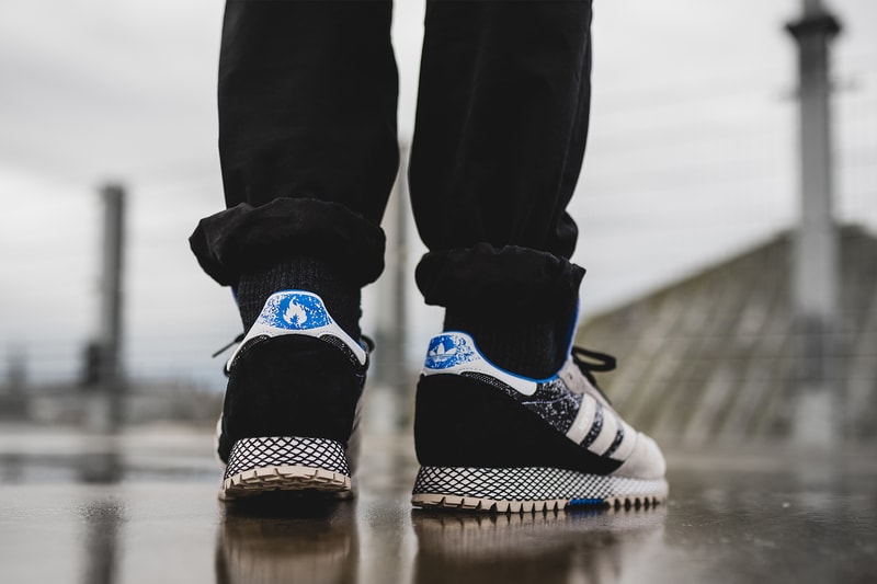 Hanon adidas Originals New York Dark Storm Collaboration 2017 December 2 9 Release Date Info Sneakers Shoes Footwear Weather Dellinger Fade Pattern Scotland Sky Seasonal Retro Limited Drop Exclusive