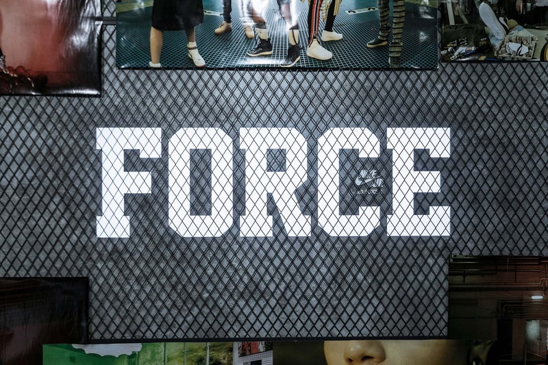HBX Nike AF-100 Pop-Up Space Hong Kong The Landmark Air Force 1 Sneaker Shoe Model Wall History Collaborations Kareem Biggs Burke Acronym Rocafella Travis Scott Don C Drop Release Date Info