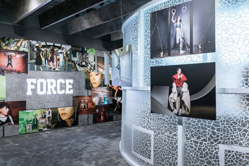 HBX Nike AF-100 Pop-Up Space Hong Kong The Landmark Air Force 1 Sneaker Shoe Model Wall History Collaborations Kareem Biggs Burke Acronym Rocafella Travis Scott Don C Drop Release Date Info