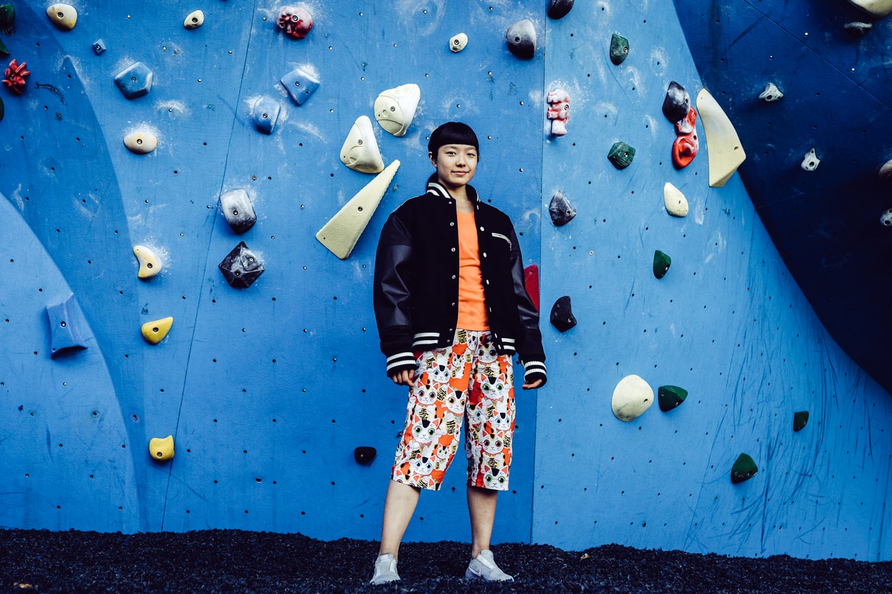 Ashima Shiraishi HIDDEN HYPEBEAST The North Face Rock Climbing Climber Chalk Comme des Garcons Louis Vuitton Shoes Sneakers Hood by Air Nike Air VaporMax Japanese Japan Bouldering