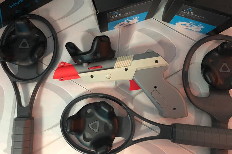 HTC Vive Nintendo NES Duck Hunt Gun Zapper VR VIrtual Reality Light Season Hyper Blaster Tracker Steam Arizona Sunshine Holiday technology game