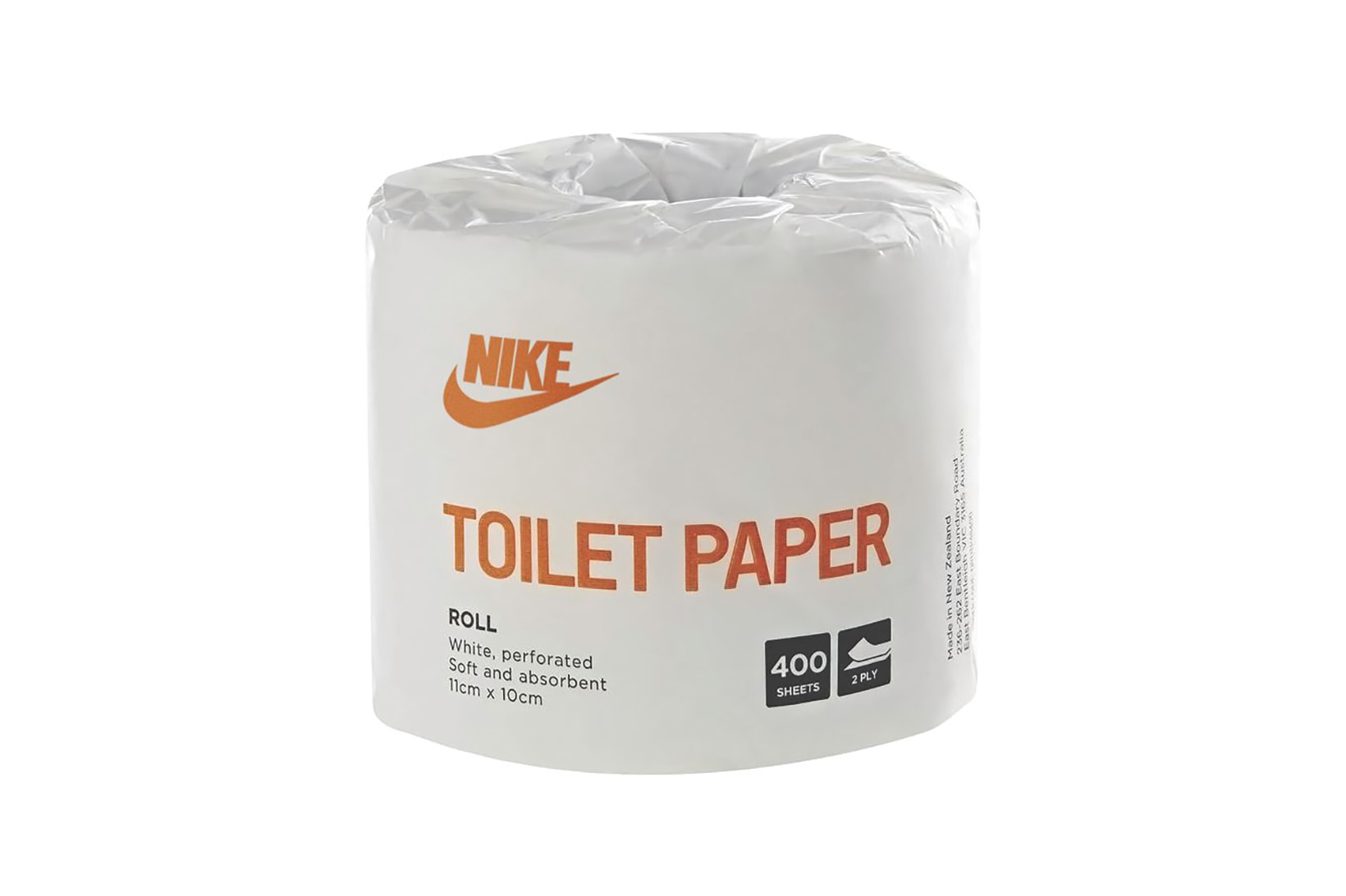 Hyper Markt Nike adidas Puma Reebok Parody Toilet Paper Condoms Dishwashing Liquid Toothbrush