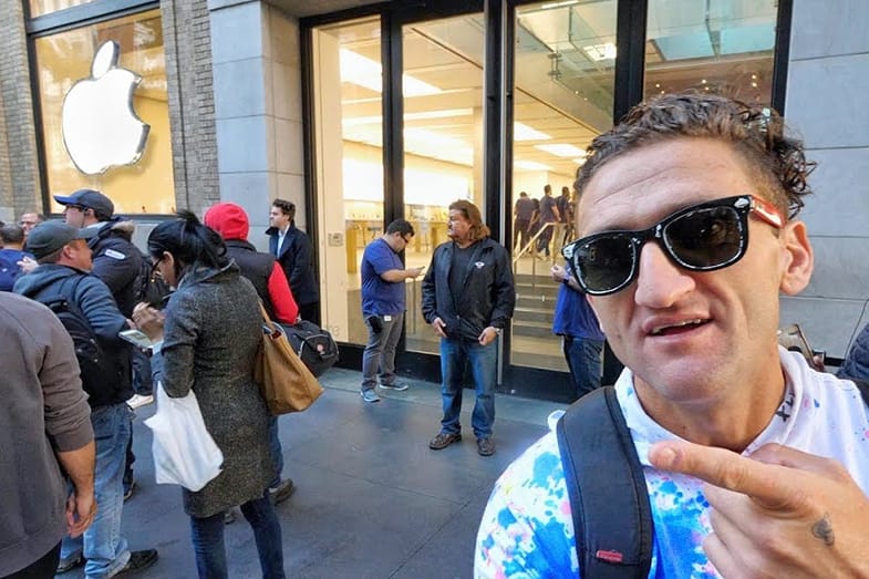 Casey Neistat Hits up the iPhone X Lines in New York City