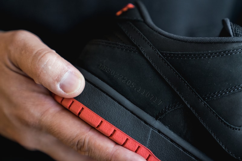 Jeff Staple Nike Dunk SB Low Black Pigeon Staple Design Reed Space Pop Up Extra Butter NYPD 2005 Riot Laser Etching LES Lower East Side Sneakers Release Info Date Drops November 7 11 SNRKS App