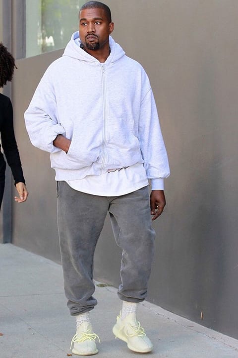 yeezy wearing frozen yellow