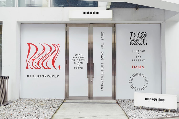 An Exclusive Look Inside Kendrick Lamar's 'DAMN.' Tokyo Pop-Up at monkey time