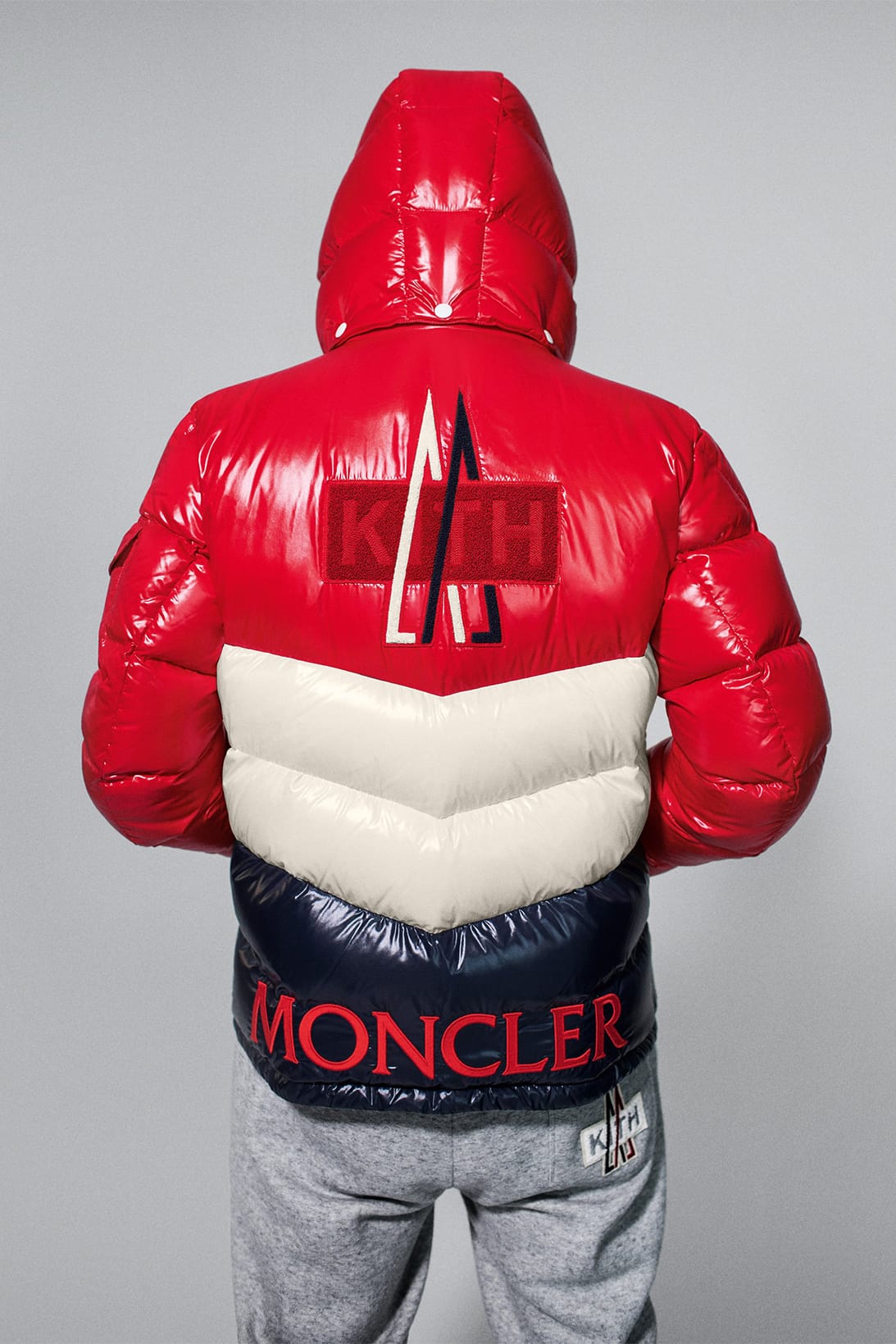 red white and blue moncler