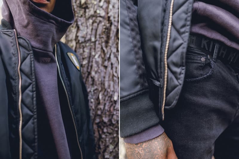 KITH Winter 2017 Lookbook Ronnie Fieg fashion streetwear jacket outerwear coat hoodie camouflage flannel jeans denim Fracap boots hiking