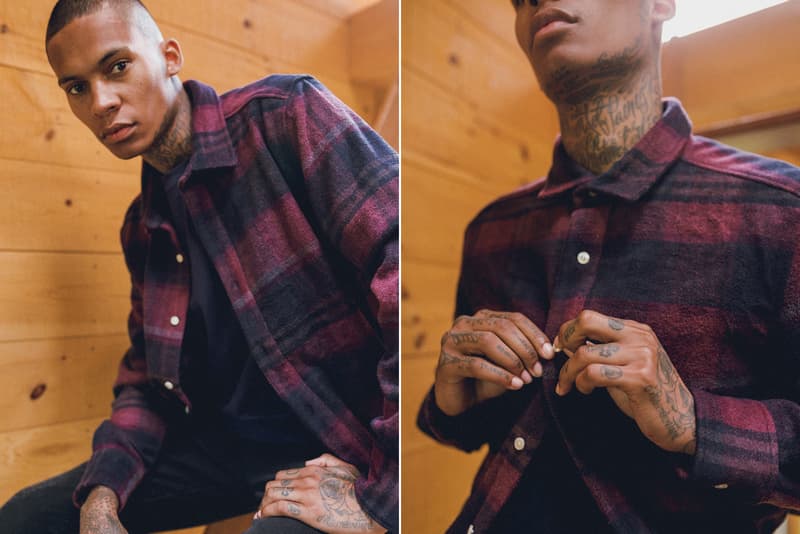 KITH Winter 2017 Lookbook Ronnie Fieg fashion streetwear jacket outerwear coat hoodie camouflage flannel jeans denim Fracap boots hiking