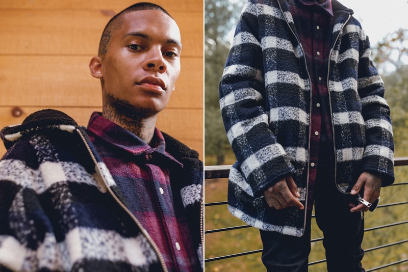 KITH Winter 2017 Lookbook Ronnie Fieg fashion streetwear jacket outerwear coat hoodie camouflage flannel jeans denim Fracap boots hiking