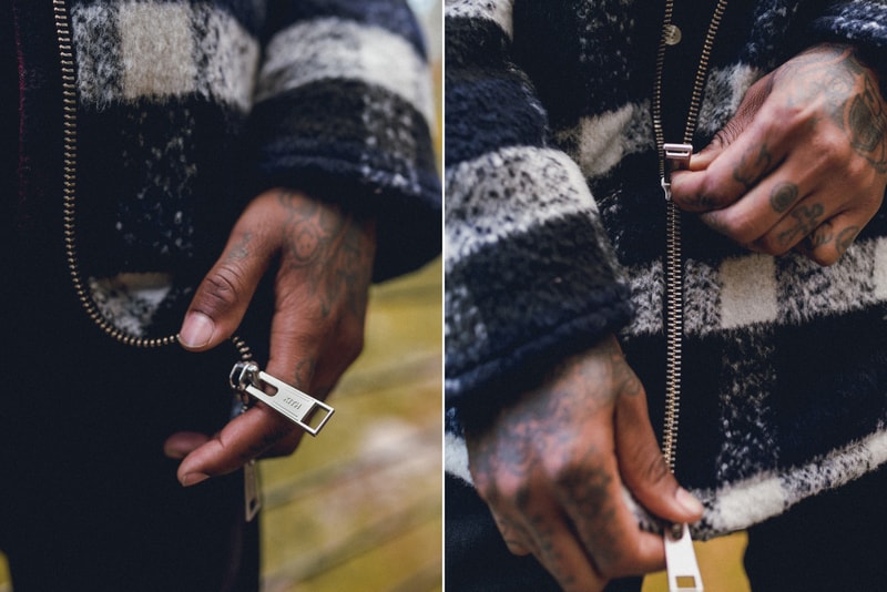 KITH Winter 2017 Lookbook Ronnie Fieg fashion streetwear jacket outerwear coat hoodie camouflage flannel jeans denim Fracap boots hiking