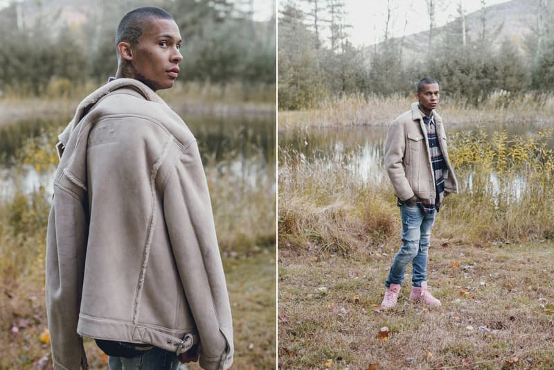 KITH Winter 2017 Lookbook Ronnie Fieg fashion streetwear jacket outerwear coat hoodie camouflage flannel jeans denim Fracap boots hiking