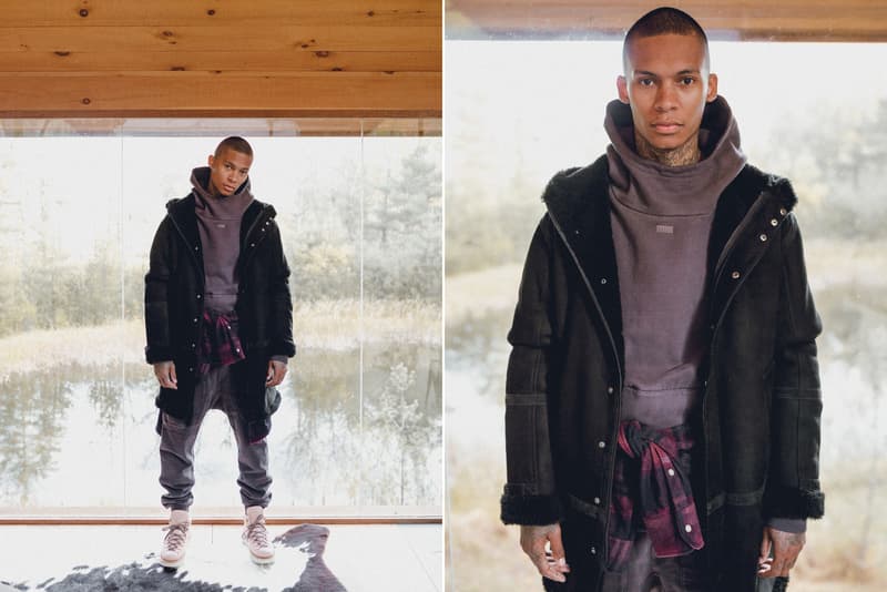 KITH Winter 2017 Lookbook Ronnie Fieg fashion streetwear jacket outerwear coat hoodie camouflage flannel jeans denim Fracap boots hiking
