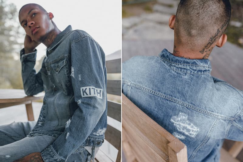 KITH Winter 2017 Lookbook Ronnie Fieg fashion streetwear jacket outerwear coat hoodie camouflage flannel jeans denim Fracap boots hiking