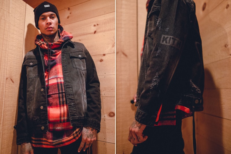 KITH Winter 2017 Lookbook Ronnie Fieg fashion streetwear jacket outerwear coat hoodie camouflage flannel jeans denim Fracap boots hiking