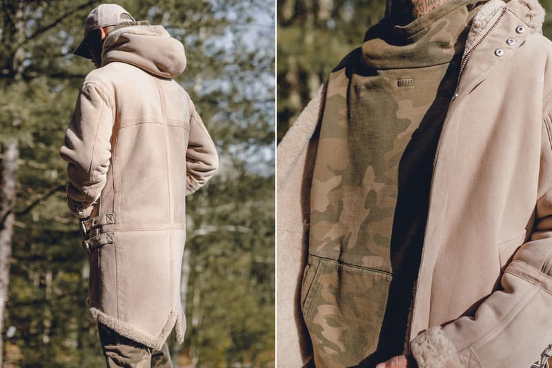 KITH Winter 2017 Lookbook Ronnie Fieg fashion streetwear jacket outerwear coat hoodie camouflage flannel jeans denim Fracap boots hiking