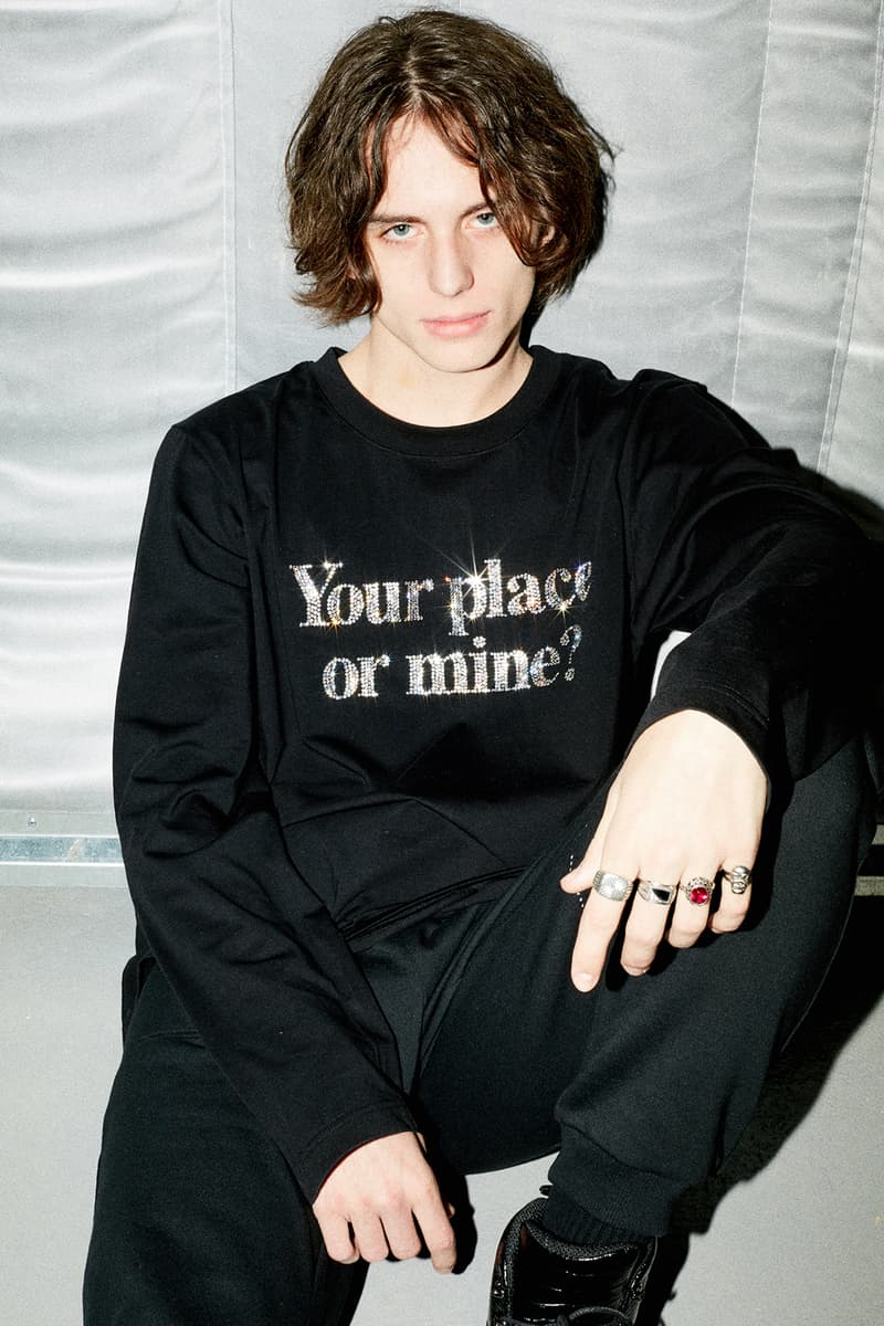 KM20 Moscow Megastore Ashish Swarovski Crystal "Your Place Or Mine" Longsleeve