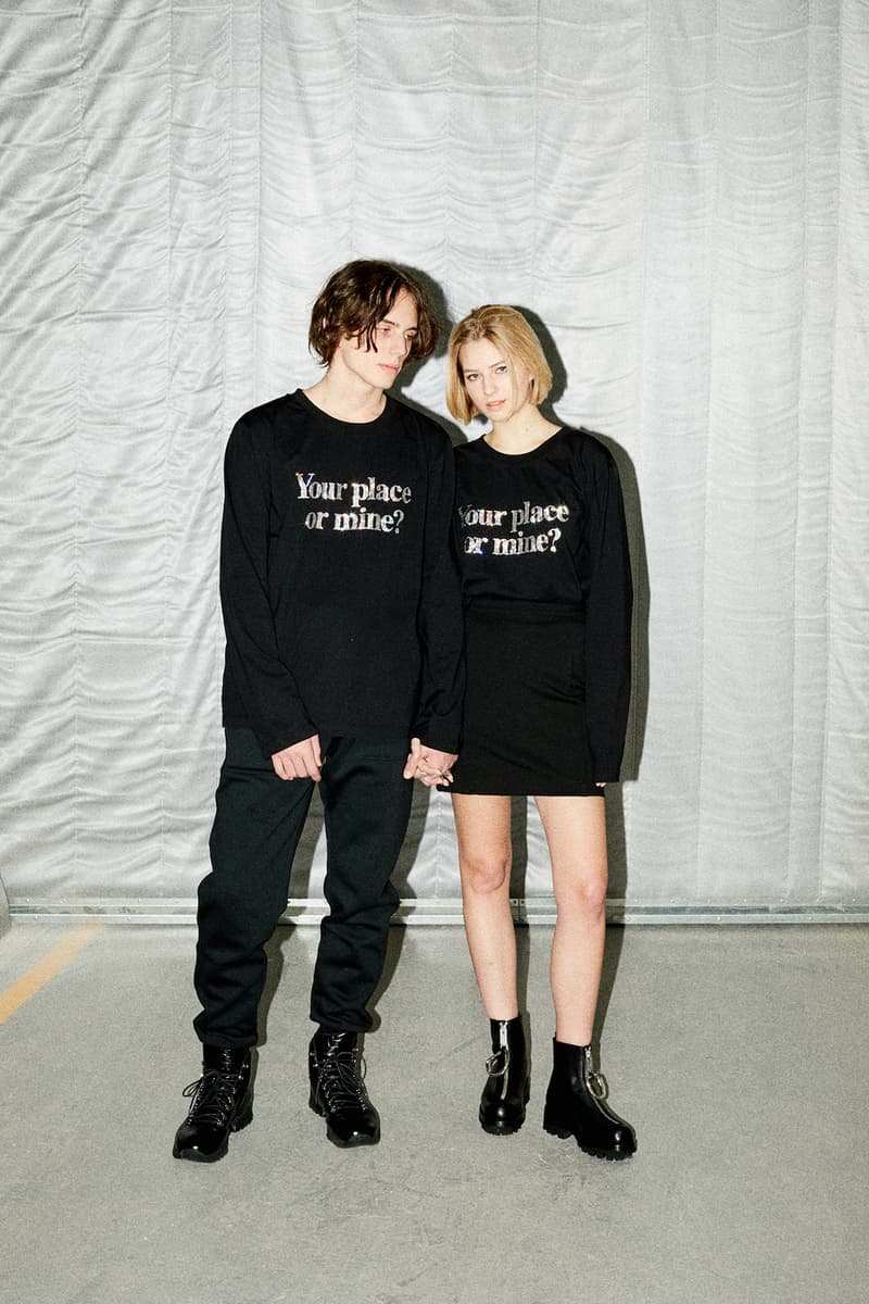 KM20 Moscow Megastore Ashish Swarovski Crystal "Your Place Or Mine" Longsleeve