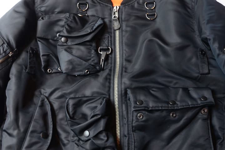 LABRAT PORTER Reversible Multipocketed 13 Pockets MA 1 Bomber Jacket Japan Parachute Reissue 2017 Fall Winter