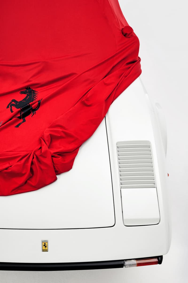 SSENSE L art De L Automobile Lookbook Collection Collaboration 2017 November Release Date Info white Ferrari 308 GTB Carter SEC arthur kar cars essense cover