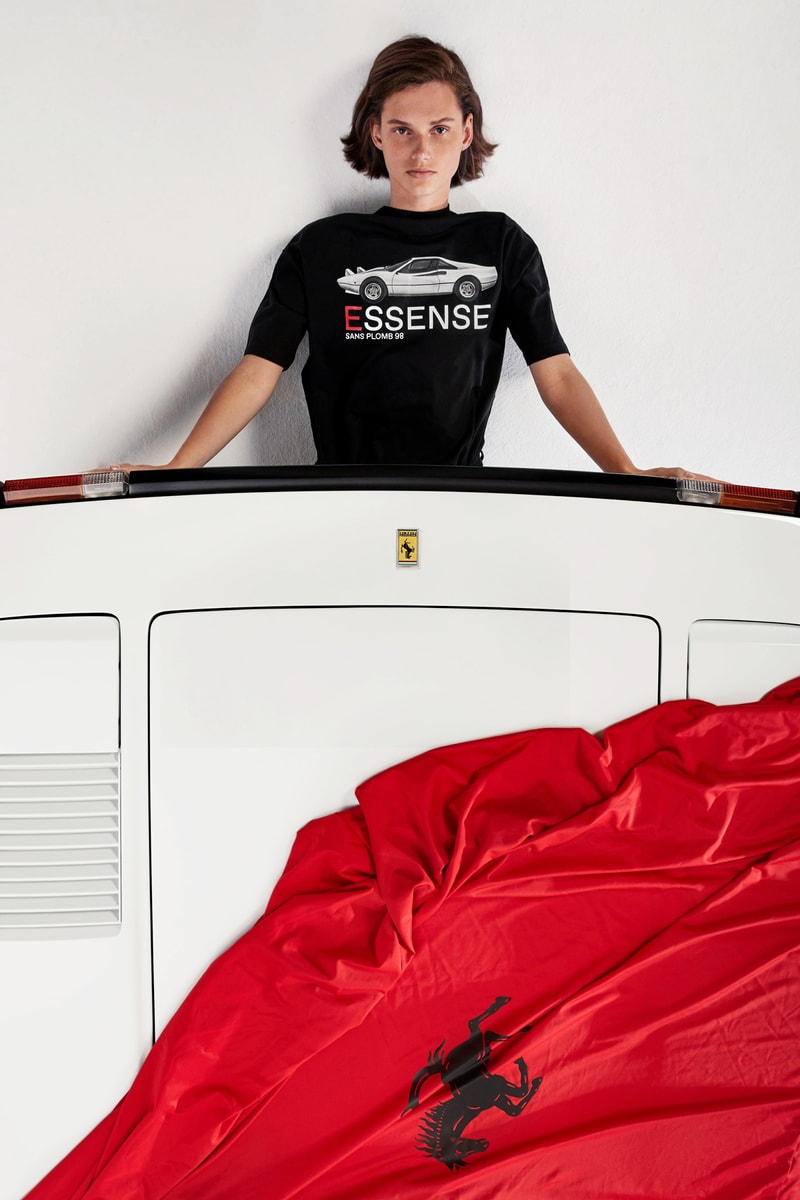 SSENSE L art De L Automobile Lookbook Collection Collaboration 2017 November Release Date Info white Ferrari 308 GTB Carter SEC arthur kar cars essense cover