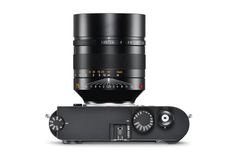 Leica Noctilux M 75 mm f 1 25 ASPH Lens Official Reveal Unveiled 2017 November 29 Price Expensive Portrait Camera $12,500 USD lenses