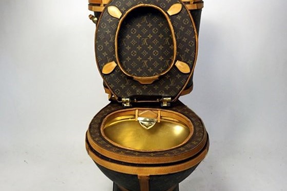 $20,000 USD of Louis Vuitton Bags Were Used to Make a Toilet